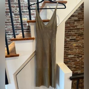 aritzia knit green dress